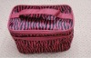 Cheap stripe cosmetic bag/cosmetic bag/