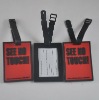 Cheaper gift-pvc clear luggage tags for promotion
