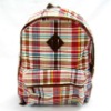 Check pattern korean backpack