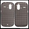 Checker Design TPU Gel Skin Case for HTC Amaze 4G Ruby