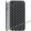 Checks Pattern Hard Skin Cover for iPhone 4(Black)