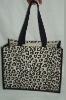 Cheetah print Jute tote bag