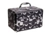 Chic and girly flower pattern aluminum makeup case