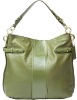 Chic leather bag purse with Double Handles