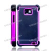 China Wholesale Detachable Hard Cover for Samsung Galaxy S2 i9100 (Black/Deep Pink)