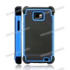 China Wholesale Detachable Hard Skin for Galaxy S2 i9100 (Black/Blue)