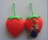 China strawberry silicone key case