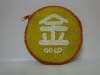 Chinese Character Round Beaded Coin Purse