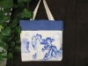 Chinese style canvas shopping bag