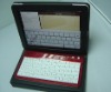 Chocolate bluetooth keyboard with leather Case for ipad