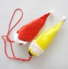 Christmas hat shape folding shopping bag