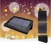 Christmas promotion PU leather case with stand for IPAD 2
