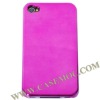 Chromed Electroplating Hard Case Cover for iPhone 4(Hot Pink),high quality