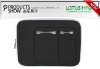 Classic Black Neoprene Sleeve Cover Plus for iPad 2 and iPad