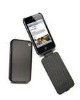 Classic Black embossed leather case for iphone 4g