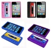 Classic Cassette Tape Silicone Cover Back Case for iPhone 4 4G More 5 color
