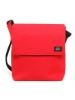Classic Deep Red Nylon Port Case With Flap Closure