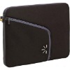 Classic Elastic Black Neoprene Laptop Sleeve With Zipper