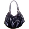 Classic PU leather shoulder bag with rivet vintage hand bag