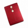 Classic Red 10" Neoprene Notebook Sleeve With Button