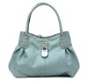Classic Soft Leather Lady Tote Handbag green