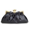 Classic black flower evening CLUTCH bag 042