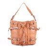 Classic design genuine sheepskin leather handbag 100722