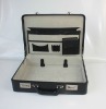 Classic design with coded locks leather attache case