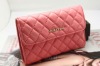 Classic diamond Ladies leather wallet and purse,DPU-192