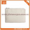 Classic solid colour clutch small PU ziplock plain white cosmetic pouch