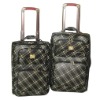 Classical pu trolley luggage