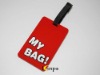 Classical soft PVC luggage tag