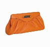 Classical style cosmetic bag in orange color
