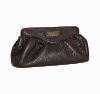 Classical style evening bag,cosmetic bag in brown color