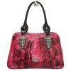 Classical women handbags snake printing leather