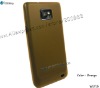 Clear Orange Color Ultra Thin Skin Case for Samsung Galaxy S2.Super Slim Skin For Samsung i9100.W1715