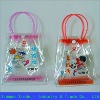 Clear PVC handle bag for sock