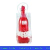 Clear PVC ice wine bag with 2 handles