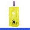 Clear PVC ice wine bag with 2 handles