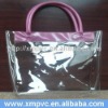 Clear PVC lady's hangdbag when go shopping,travelling
