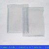 Clear Pvc packaging bag for cosmetic with white zipper