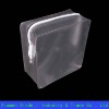 Clear frosty Pvc packaging bag with white zipper