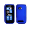Clear or rubberized black crystal cover for Nokia N710 Lumia 710 Sabre(PAYPAL)
