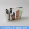 Clear zipper pvc plastic cosmetic case XYL-D-C090