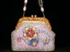 Cloisonne Frame Crystal Purse