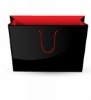 Cloth paper box black and red paper bags manufacturing in Shenzhen