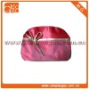 Clutch small red ziplock polyester girls toiletry cosmetic pouch