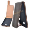 Coffee Classical Frosted Leather Protective Flip Case Cover For Samsung Galaxy S2 i9100