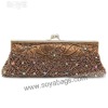 Coffee beaded evening bags WI-0461