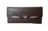 Coffee convenient silver hardware rhinestone women lady purse
